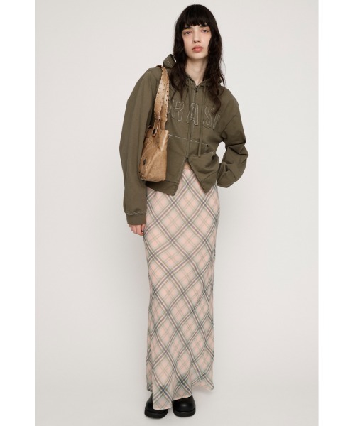 SLY(スライ)の「APPLIQUE LOGO HOODIE アップリケロゴフーディー 春服 ジップパーカー(パーカー・レディース・ライトブラック/ネイビー/カーキ/ライトブルー・FREE)」の9枚目の写真