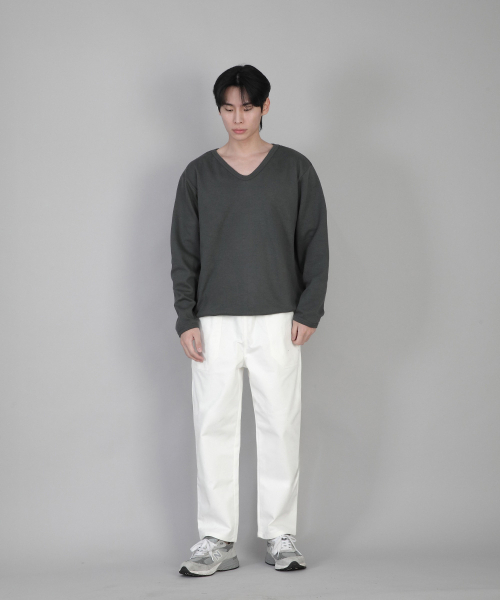 SAINTCREW（セントクルー）の「無地Vネックスウェットシャツ RVS-874 スレートグレー（スウェット・メンズ・その他・LARGE/MEDIUM/SMALL/X-LARGE/XX-LARGE/XXX-LARGE/XXXX-LARGE）」の6枚目の写真