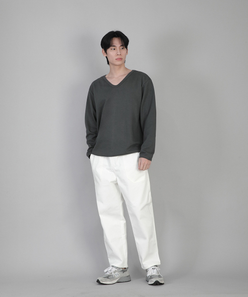 SAINTCREW（セントクルー）の「無地Vネックスウェットシャツ RVS-874 スレートグレー（スウェット・メンズ・その他・LARGE/MEDIUM/SMALL/X-LARGE/XX-LARGE/XXX-LARGE/XXXX-LARGE）」の8枚目の写真