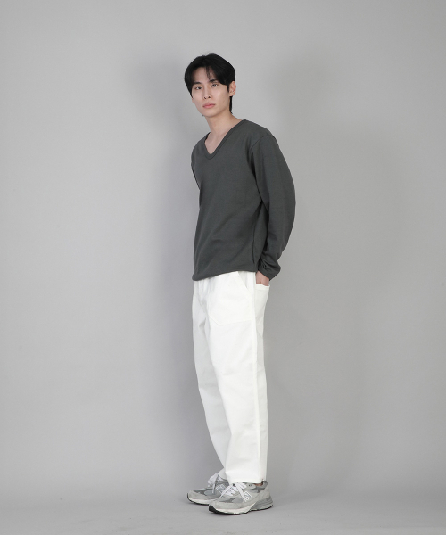 SAINTCREW（セントクルー）の「無地Vネックスウェットシャツ RVS-874 スレートグレー（スウェット・メンズ・その他・LARGE/MEDIUM/SMALL/X-LARGE/XX-LARGE/XXX-LARGE/XXXX-LARGE）」の9枚目の写真