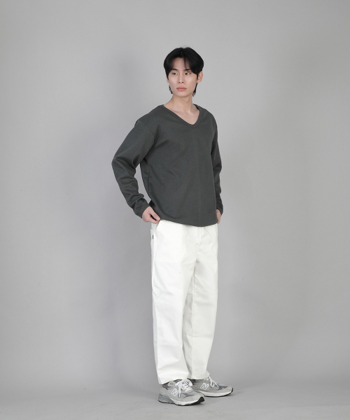 SAINTCREW（セントクルー）の「無地Vネックスウェットシャツ RVS-874 スレートグレー（スウェット・メンズ・その他・LARGE/MEDIUM/SMALL/X-LARGE/XX-LARGE/XXX-LARGE/XXXX-LARGE）」の10枚目の写真