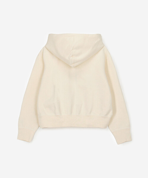 ORCIVAL（オーシバル）の「ORCIVAL | 裏毛 コットン フレンチテリージップフーディー WOMEN（パーカー・レディース・アイボリー/グレー・1/2）」の6枚目の写真