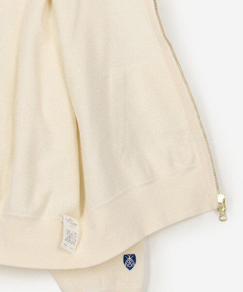 ORCIVAL（オーシバル）の「ORCIVAL | 裏毛 コットン フレンチテリージップフーディー WOMEN（パーカー・レディース・アイボリー/グレー・1/2）」の11枚目の写真