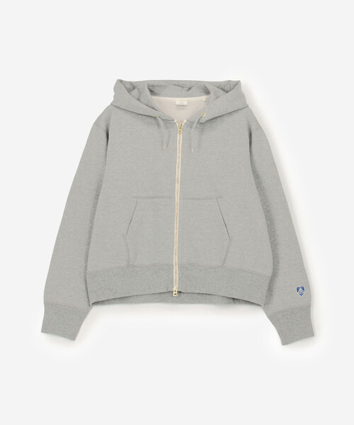 ORCIVAL（オーシバル）の「ORCIVAL | 裏毛 コットン フレンチテリージップフーディー WOMEN（パーカー・レディース・アイボリー/グレー・1/2）」の3枚目の写真