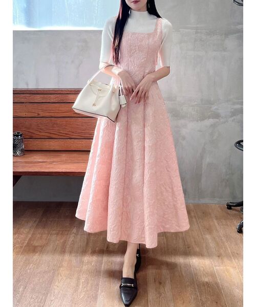 MERCURYDUO（マーキュリーデュオ）の「ハーフスリーブリブニット（ニット/セーター・レディース・オフホワイト/ブラック/チャコールグレー・FREE）」の17枚目の写真