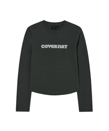 COVERNAT | ウィメンズクーパーロゴロングスリーブチャコール(Tシャツ/カットソー)
