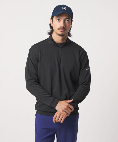 ダブルピケ クウォータージップ プルオーバー 吸水速乾（Tシャツ