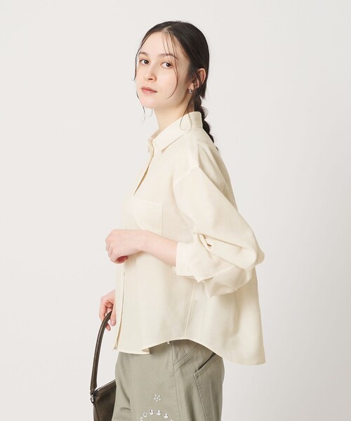 cohinaシアーバックタックシャツ　ベージュ UNITED ARROWS LTD. OUTLET｜シアー バックタック シャツ | Rakuten