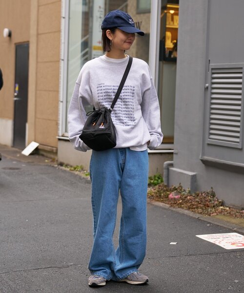 CIAOPANIC TYPY（チャオパニックティピー）の「【ユニセックス】ブルドッグ/犬刺繍ロゴ巾着バッグ（ショルダーバッグ・レディース・ブラック・ONE SIZE）」の2枚目の写真