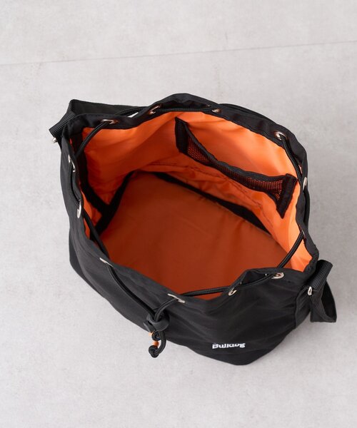 CIAOPANIC TYPY（チャオパニックティピー）の「【ユニセックス】ブルドッグ/犬刺繍ロゴ巾着バッグ（ショルダーバッグ・レディース・ブラック・ONE SIZE）」の3枚目の写真