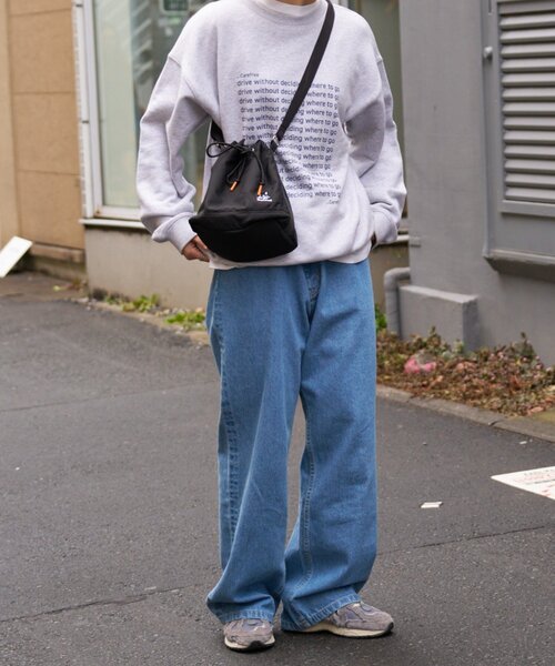 CIAOPANIC TYPY（チャオパニックティピー）の「【ユニセックス】ブルドッグ/犬刺繍ロゴ巾着バッグ（ショルダーバッグ・レディース・ブラック・ONE SIZE）」の11枚目の写真