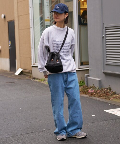 CIAOPANIC TYPY（チャオパニックティピー）の「【ユニセックス】ブルドッグ/犬刺繍ロゴ巾着バッグ（ショルダーバッグ・レディース・ブラック・ONE SIZE）」の12枚目の写真