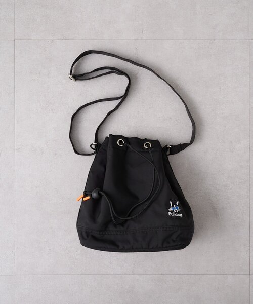 CIAOPANIC TYPY（チャオパニックティピー）の「【ユニセックス】ブルドッグ/犬刺繍ロゴ巾着バッグ（ショルダーバッグ・レディース・ブラック・ONE SIZE）」の15枚目の写真