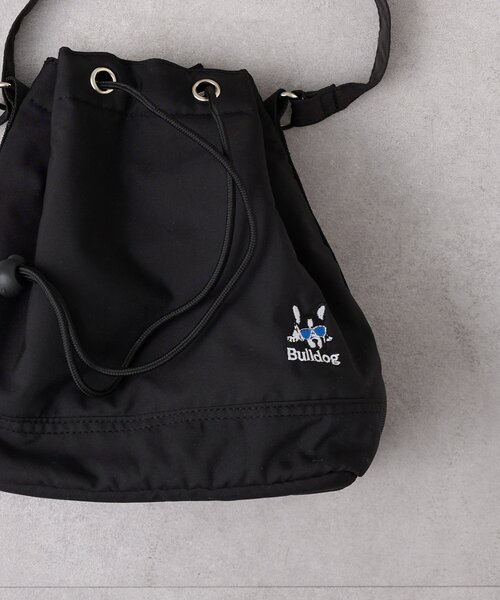 CIAOPANIC TYPY（チャオパニックティピー）の「【ユニセックス】ブルドッグ/犬刺繍ロゴ巾着バッグ（ショルダーバッグ・レディース・ブラック・ONE SIZE）」の19枚目の写真