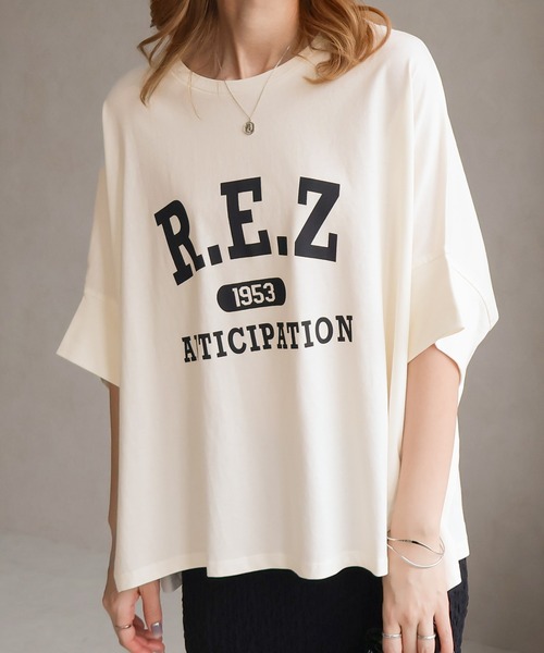 Social GIRL(ソーシャルガール)の「【RS】【Social GIRL】スリットドルマンムジロゴTシャツ(Tシャツ/カットソー・レディース・ブラック/ベージュ系その他/オフホワイト/イエロー・M)」の21枚目の写真