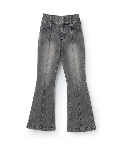 LOVETOXIC（ラブトキシック）の「【ストレッチ】スタイルアップフレアデニムパンツ（その他パンツ・キッズ・サックスブルー/ネイビー/ブルー/グレー・S:140cm/L:160cm/M:150cm/130cm）」の11枚目の写真