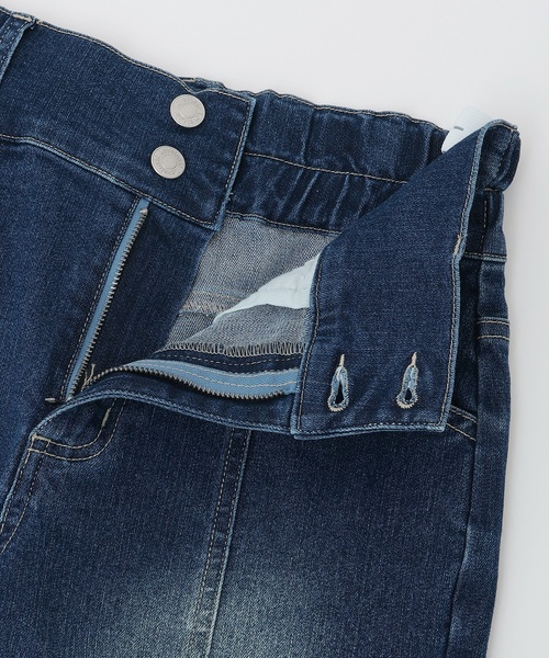 LOVETOXIC（ラブトキシック）の「【ストレッチ】スタイルアップフレアデニムパンツ（その他パンツ・キッズ・サックスブルー/ネイビー/ブルー/グレー・S:140cm/L:160cm/M:150cm/130cm）」の16枚目の写真