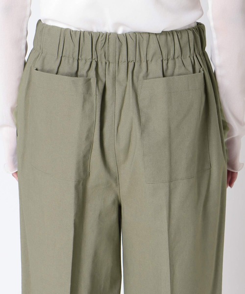 Three Four Time（ｽﾘｰﾌｫｰﾀｲﾑ）の「ロールヘムセンタープレスイージーパンツ（その他パンツ・レディース・グリーン/ネイビー・FREE）」の22枚目の写真