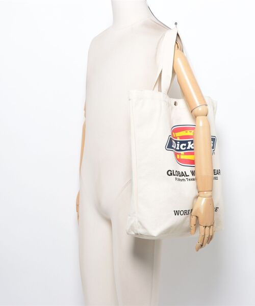 Dickies(ディッキーズ)の「【Dickies(ディッキーズ)】CANVAS TOTE BAG(ショルダーバッグ・レディース・オフホワイト・FREE)」の7枚目の写真