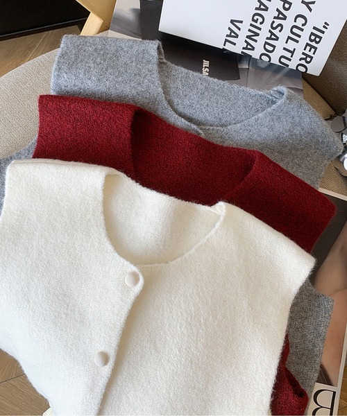 LUCPY（ラクピー）の「フリルヘムベスト（ベスト・レディース・ライトブルー/レッド/ホワイト・X-LARGE/LARGE/MEDIUM/SMALL）」の10枚目の写真