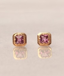 NOIR DE POUPEE（ノワールドプーペ）の「【WEB限定】K18vermeil スクエア 天然石ピアス（ピアス（両耳用））」