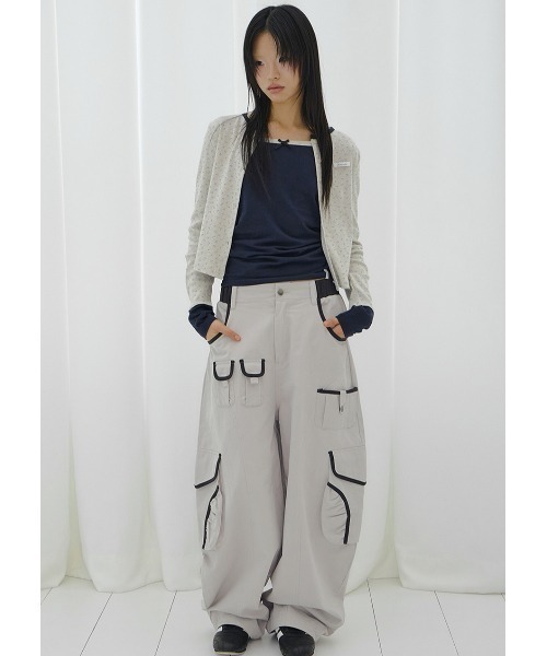 FANCY CLUB(ファンシークラブ)の「A'GEM/9 × .kom 『FANCY CLUB/ファンシークラブ』 CARGO WORK BALLOON PANTS/カーゴワークバルーンパンツ(その他パンツ・レディース・アイボリー/ブラック/ピンク・FREE)」の17枚目の写真