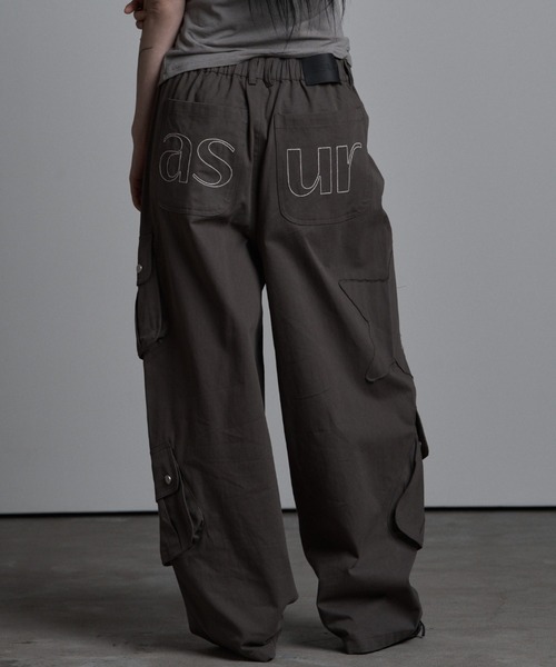 as you are（アズユーアー）の「◇ASYOUARE◇AU パッチ ポケット コットン パンツ AU PATCHED POCKET COTTON PANTS（カーゴパンツ・レディース・チャコール/ブラック・S/M）」の2枚目の写真