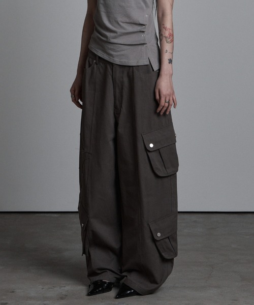 as you are（アズユーアー）の「◇ASYOUARE◇AU パッチ ポケット コットン パンツ AU PATCHED POCKET COTTON PANTS（カーゴパンツ・レディース・チャコール/ブラック・S/M）」の21枚目の写真