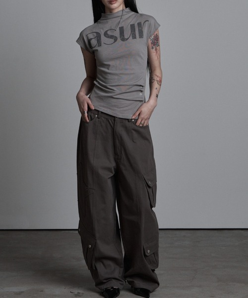 as you are（アズユーアー）の「◇ASYOUARE◇AU パッチ ポケット コットン パンツ AU PATCHED POCKET COTTON PANTS（カーゴパンツ・レディース・チャコール/ブラック・S/M）」の16枚目の写真