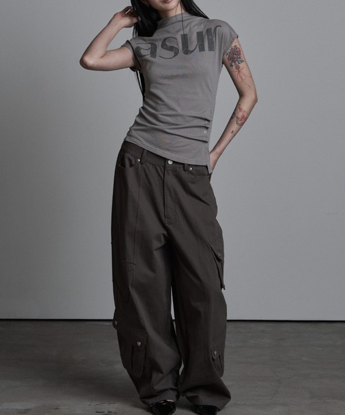 as you are（アズユーアー）の「◇ASYOUARE◇AU パッチ ポケット コットン パンツ AU PATCHED POCKET COTTON PANTS（カーゴパンツ・レディース・チャコール/ブラック・S/M）」の17枚目の写真