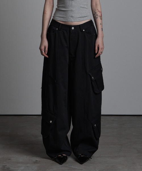 as you are（アズユーアー）の「◇ASYOUARE◇AU パッチ ポケット コットン パンツ AU PATCHED POCKET COTTON PANTS（カーゴパンツ・レディース・チャコール/ブラック・S/M）」の10枚目の写真