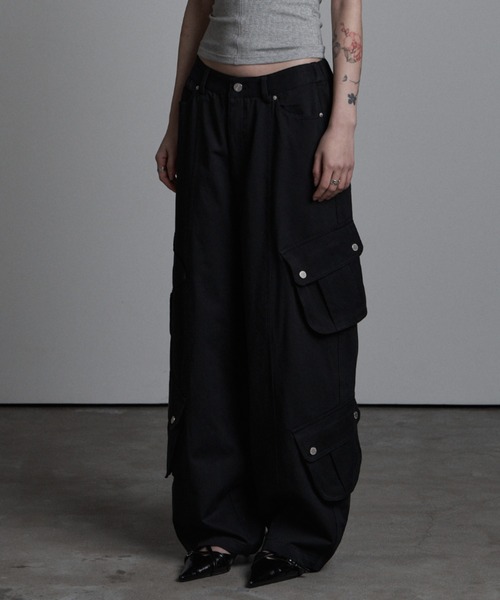 as you are（アズユーアー）の「◇ASYOUARE◇AU パッチ ポケット コットン パンツ AU PATCHED POCKET COTTON PANTS（カーゴパンツ・レディース・チャコール/ブラック・S/M）」の11枚目の写真