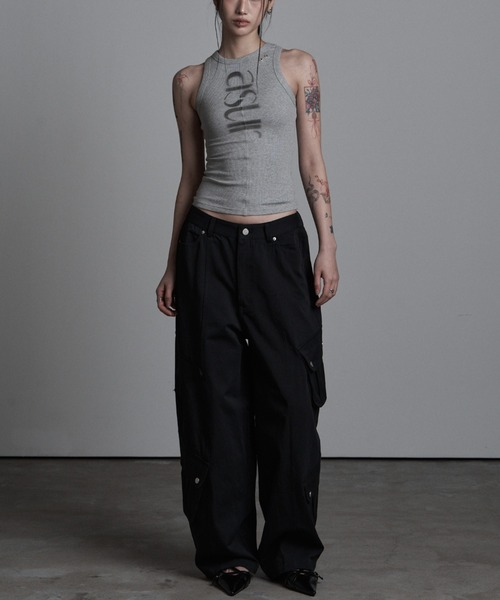 as you are（アズユーアー）の「◇ASYOUARE◇AU パッチ ポケット コットン パンツ AU PATCHED POCKET COTTON PANTS（カーゴパンツ・レディース・チャコール/ブラック・S/M）」の9枚目の写真
