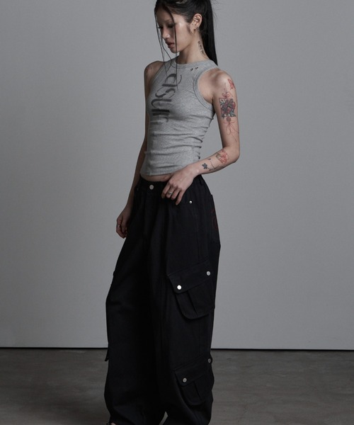 as you are（アズユーアー）の「◇ASYOUARE◇AU パッチ ポケット コットン パンツ AU PATCHED POCKET COTTON PANTS（カーゴパンツ・レディース・チャコール/ブラック・S/M）」の5枚目の写真