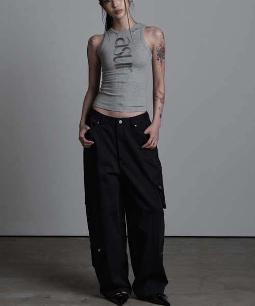 as you are（アズユーアー）の「◇ASYOUARE◇AU パッチ ポケット コットン パンツ AU PATCHED POCKET COTTON PANTS（カーゴパンツ・レディース・チャコール/ブラック・S/M）」の6枚目の写真
