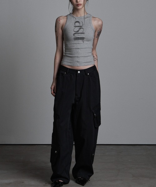 as you are（アズユーアー）の「◇ASYOUARE◇AU パッチ ポケット コットン パンツ AU PATCHED POCKET COTTON PANTS（カーゴパンツ・レディース・チャコール/ブラック・S/M）」の7枚目の写真