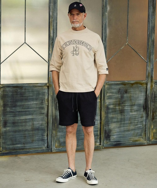 Maison code 13(メゾンコードサーティーン)の「mlt5602-1minute 1second x Maison code 13 collaboration raglan sleeve cut sew ラグランスリーブカットソー(M26S-19)(Tシャツ/カットソー・メンズ・ホワイト/ストーン/ブラック・S/M/L/XL)」の8枚目の写真