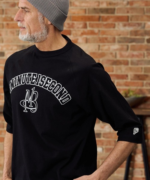 Maison code 13(メゾンコードサーティーン)の「mlt5602-1minute 1second x Maison code 13 collaboration raglan sleeve cut sew ラグランスリーブカットソー(M26S-19)(Tシャツ/カットソー・メンズ・ホワイト/ストーン/ブラック・S/M/L/XL)」の16枚目の写真