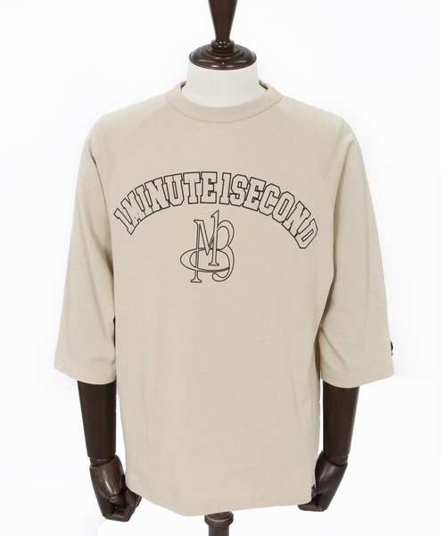 Maison code 13(メゾンコードサーティーン)の「mlt5602-1minute 1second x Maison code 13 collaboration raglan sleeve cut sew ラグランスリーブカットソー(M26S-19)(Tシャツ/カットソー・メンズ・ホワイト/ストーン/ブラック・S/M/L/XL)」の22枚目の写真