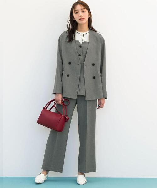 grove(グローブ)の「高評価!【貴島明日香さん着用・カセット服】リネンライクソフトフレアパンツ(その他パンツ・レディース・ベージュ/グレー/ブラック・05/04/03/02/01)」の19枚目の写真