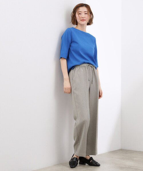 grove(グローブ)の「高評価!【貴島明日香さん着用・カセット服】リネンライクソフトフレアパンツ(その他パンツ・レディース・ベージュ/グレー/ブラック・05/04/03/02/01)」の21枚目の写真
