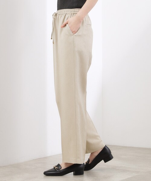 grove(グローブ)の「高評価!【貴島明日香さん着用・カセット服】リネンライクソフトフレアパンツ(その他パンツ・レディース・ベージュ/グレー/ブラック・05/04/03/02/01)」の12枚目の写真
