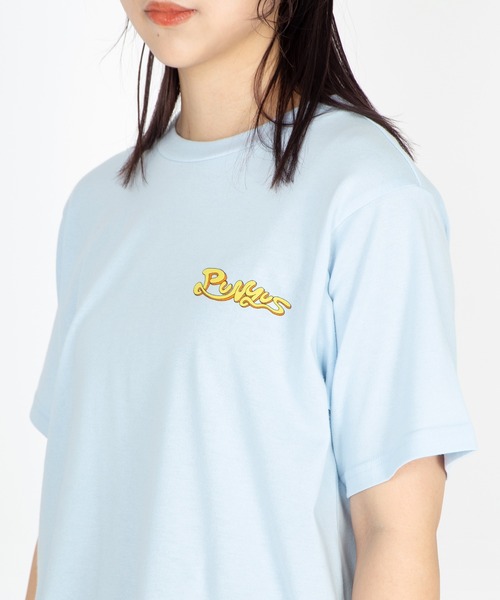 PUNYUS（プニュズ）の「トレーニーTシャツ（Tシャツ/カットソー・レディース・ホワイト/サックスブルー・1/2/3/4/5）」の10枚目の写真