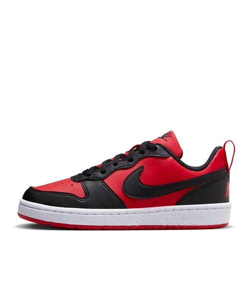 ナイキ コート ボロー LOW リクラフト ジュニアシューズ / Nike Court Borough Low Recraft Big Kids' Shoes DV5456-600 University Red