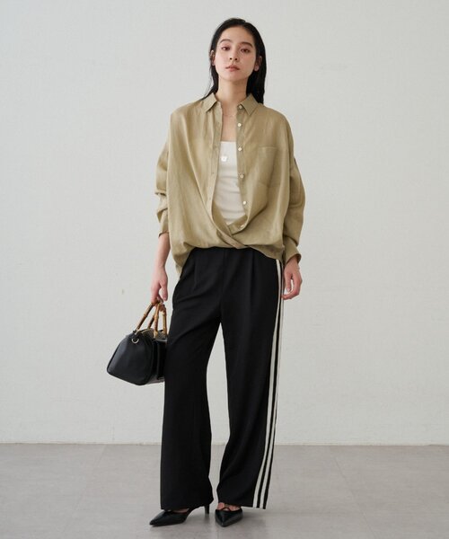 LOUNGEDRESS（ラウンジドレス）の「ラインパンツ（その他パンツ・レディース・ブルー/ブラック・SMALL/MEDIUM）」の4枚目の写真