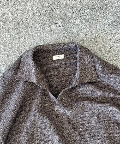 crepuscule（クレプスキュール）の「【EXCLUSIVE】crepuscule Co/ra moss stitch skipper（ニット/セーター・メンズ・ブルー/ヘザーグレー/ブルー系その他/オートミール/ブラウン系その他・1/2）」の13枚目の写真