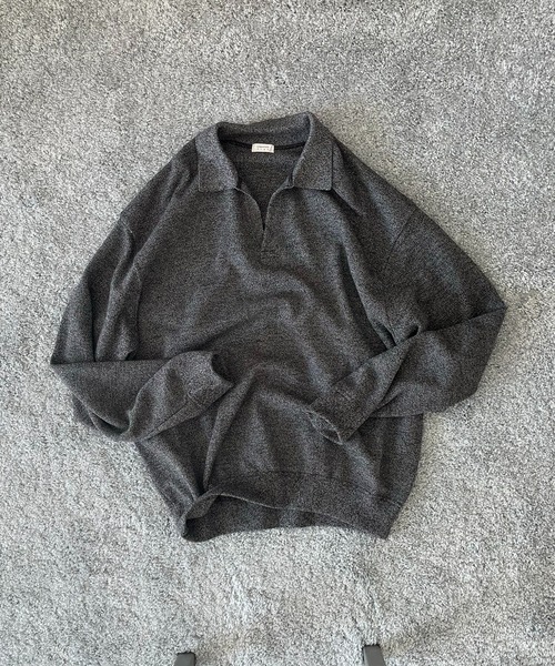 crepuscule（クレプスキュール）の「【EXCLUSIVE】crepuscule Co/ra moss stitch skipper（ニット/セーター・メンズ・ブルー/ヘザーグレー/ブルー系その他/オートミール/ブラウン系その他・1/2）」の16枚目の写真