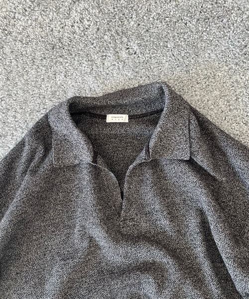 crepuscule（クレプスキュール）の「【EXCLUSIVE】crepuscule Co/ra moss stitch skipper（ニット/セーター・メンズ・ブルー/ヘザーグレー/ブルー系その他/オートミール/ブラウン系その他・1/2）」の17枚目の写真