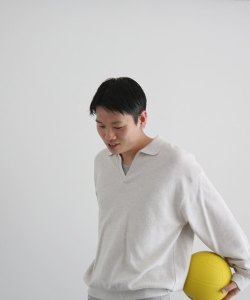 EXCLUSIVE】crepuscule Co/ra moss stitch skipper（ニット/セーター