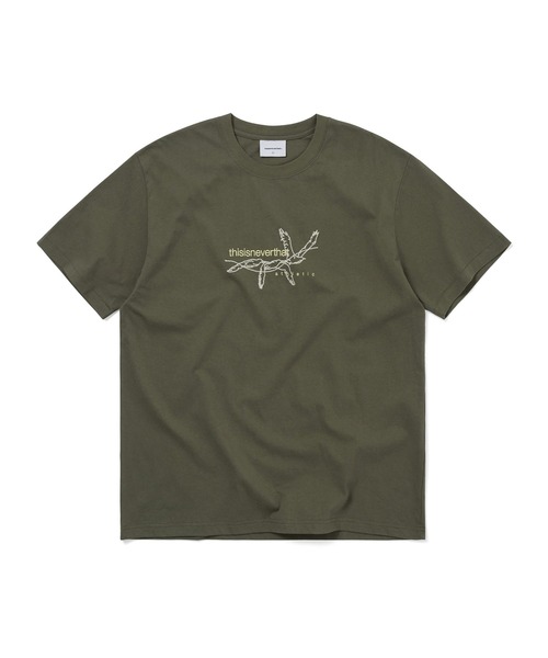 thisisneverthat（ディスイズネバーザット）の「Stitched Birds Tee（Tシャツ/カットソー・メンズ・ベージュ/オリーブ・L/M/S/XL）」の2枚目の写真